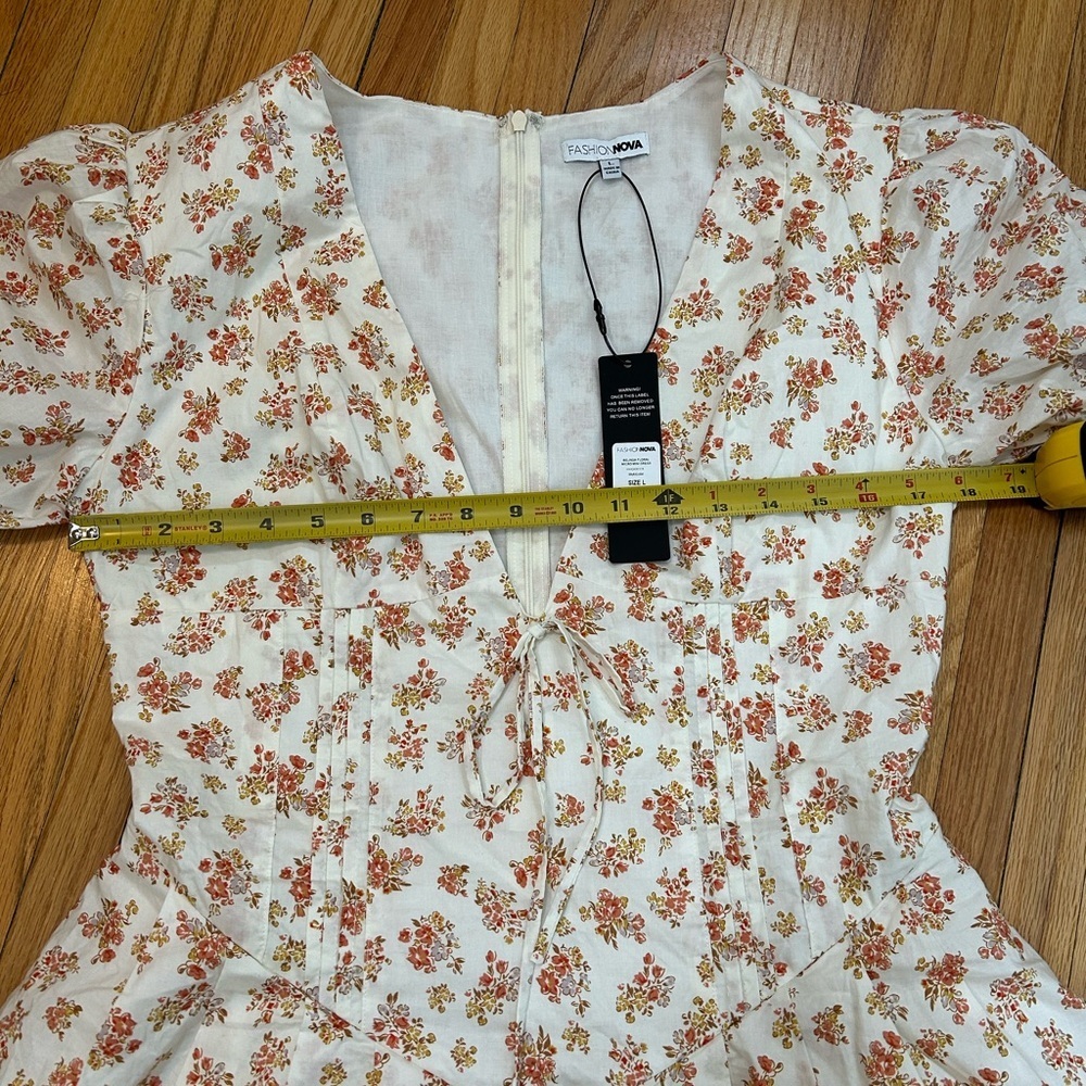 NWT Fashion Nova Belinda Floral Micro Mini Dress - Picture 7 of 9
